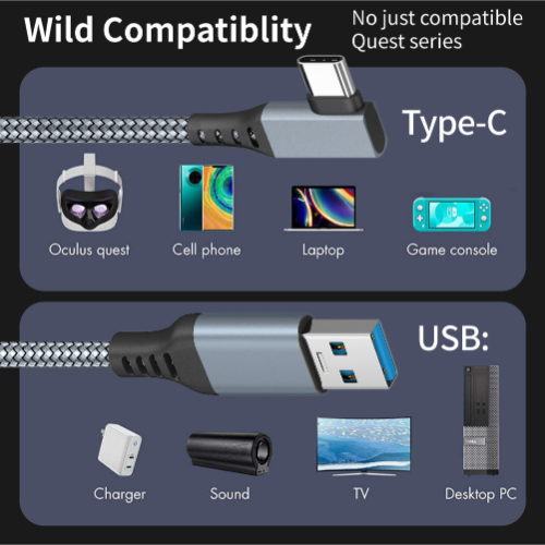 USB-A 3.0 & Type Cケーブル